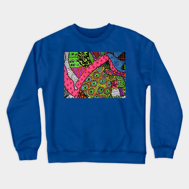 Abstract Fluoro 2 alternate landscape view Crewneck Sweatshirt by Heatherian